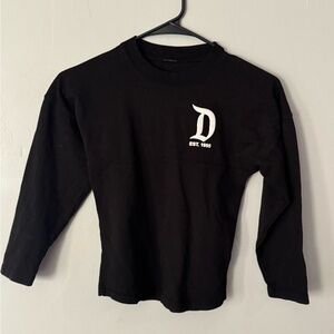 Disney Black Long Sleeve Kids Tee 5/6